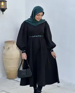 مانتو عبایی زمرد