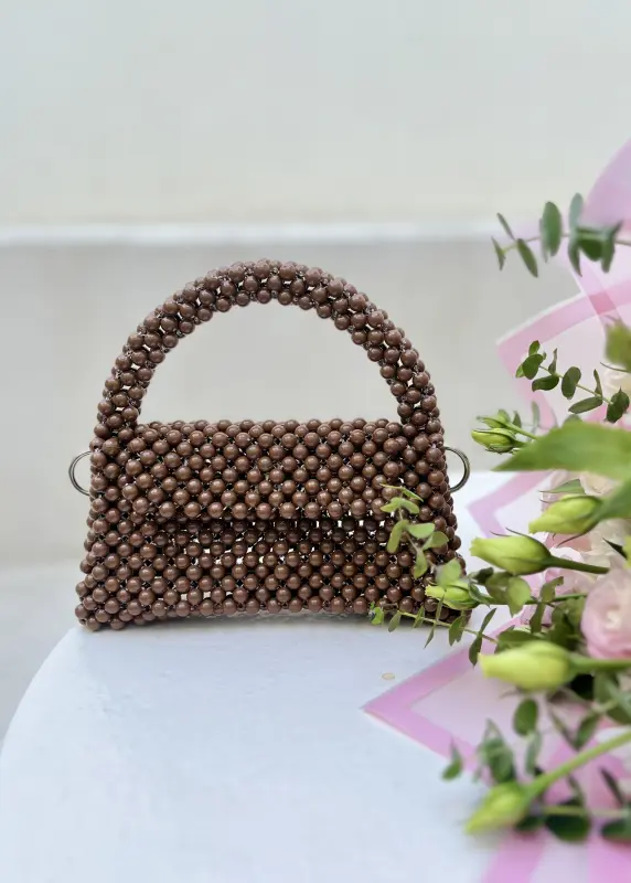 کیف مرواریدی فلور