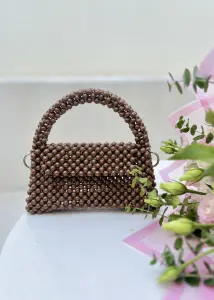 کیف مرواریدی فلور